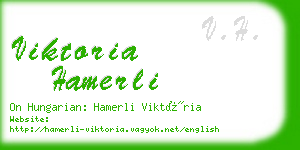 viktoria hamerli business card